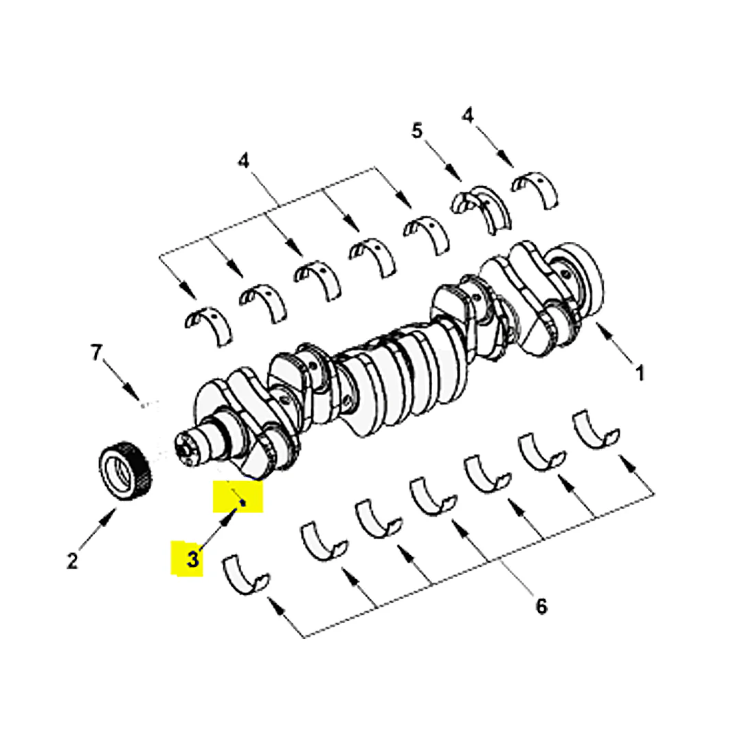 Cummins 3904483 89-18 5.9L/6.7L Cummins Crankshaft Gear Dowel - Image 5