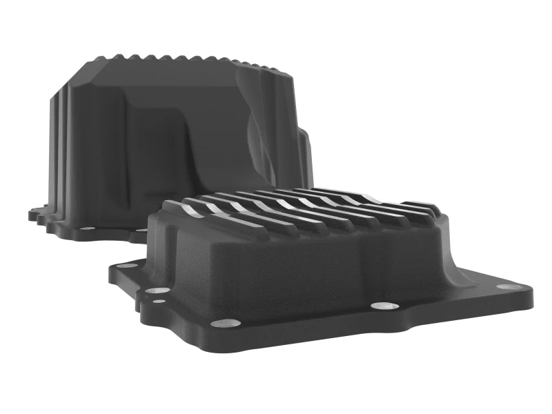 aFe 20-25 GM Diesel V8-6.6L L5P Engine Oil Pan w/ Machined Fins - Image 4