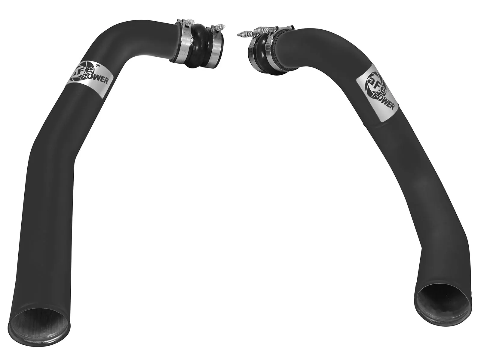aFe 46-20094-B 3" Black BladeRunner Intercooler Hot and Cold Side Tubes with Couplings and Clamps
