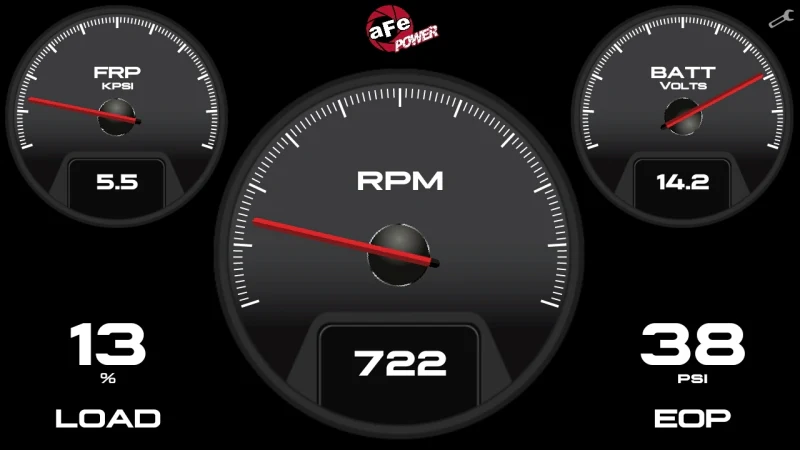 aFe AGD Advanced Gauge Display Digital 5.5in Monitor 08-18 Dodge/RAM/Ford/GM Diesel Trucks - Image 14