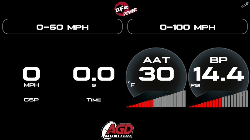 aFe AGD Advanced Gauge Display Digital 5.5in Monitor 08-18 Dodge/RAM/Ford/GM Diesel Trucks - Image 4