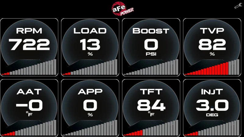 aFe AGD Advanced Gauge Display Digital 5.5in Monitor 08-18 Dodge/RAM/Ford/GM Diesel Trucks - Image 8