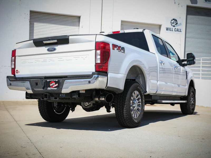 aFe Apollo GT Series 3-1/2in 409 SS Axle-Back Exhaust 17-20 Ford F-250/F-350 Black Tips w/o Muffler - Image 4
