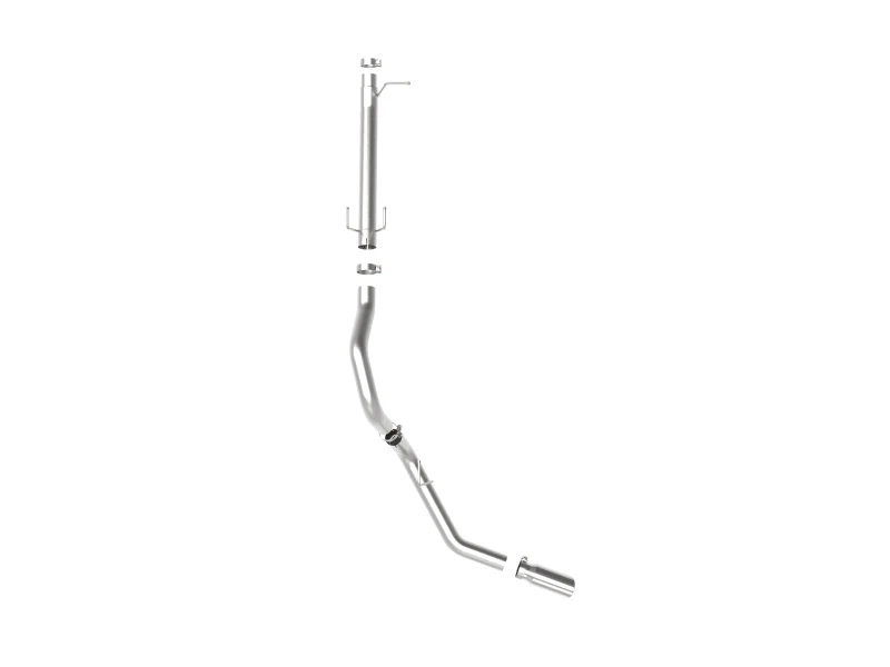aFe Apollo GT Series 3-1/2in 409 SS Axle-Back Exhaust 17-20 Ford F-250/F-350 Polished Tip No Muffler - Image 3