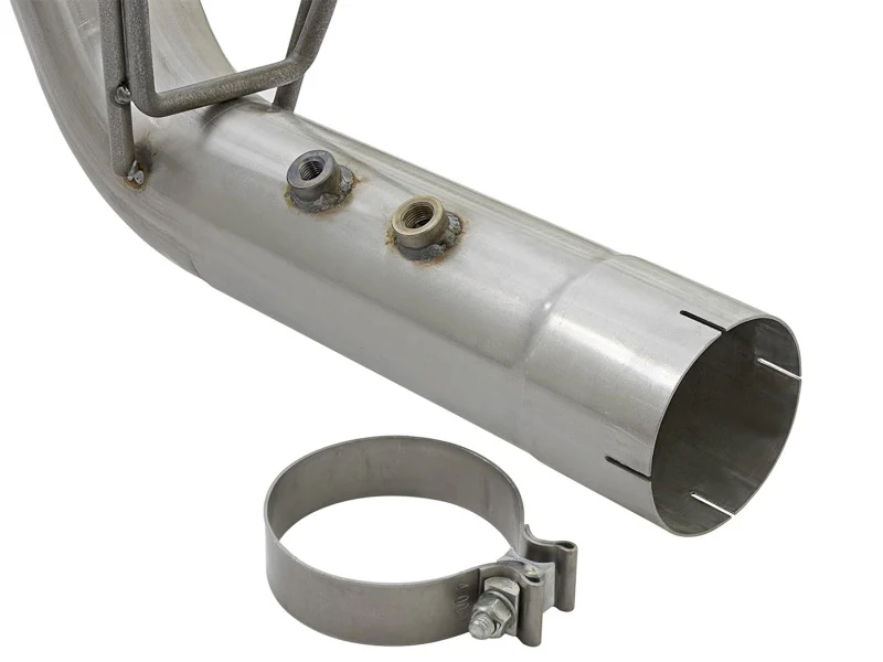 aFe ATLAS 4in DPF-Back Alum Steel Exhaust System w/Dual Exit Black Tip 2017 GM Duramax 6.6L (td) - Image 4