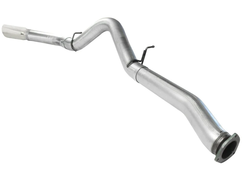 aFe ATLAS 5in DPF-Back Alum Steel Exhaust System Polished Tip GM Diesel Trucks 7.5-10 V8-6.6L td LMM - Image 3