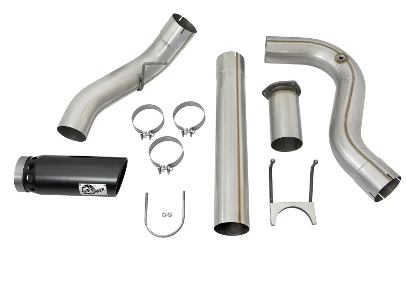 aFe ATLAS 5in DPF-Back Alum Steel Exhaust System w/Black Tip 2017 Ford Diesel Trucks V8-6.7L (td) - Image 3