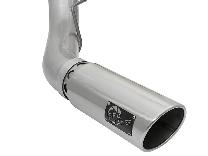 aFe ATLAS 5in DPF-Back Alum Steel Exhaust System w/Polished Tip 2017 Ford Diesel Trucks V8-6.7L (td) - Image 4