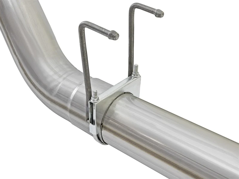 aFe ATLAS 5in DPF-Back Alum Steel Exhaust System w/Polished Tip 2017 Ford Diesel Trucks V8-6.7L (td) - Image 5