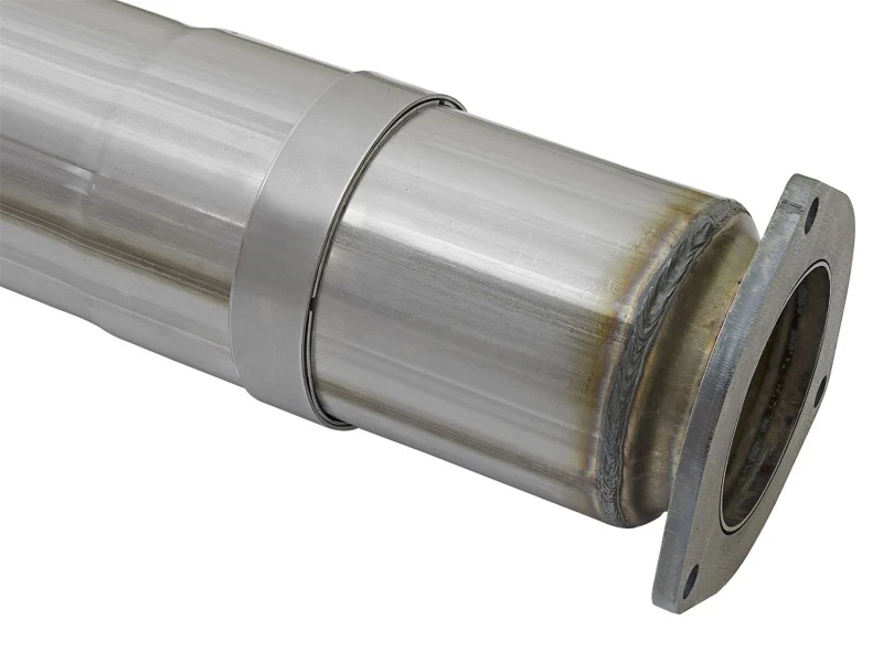 aFe ATLAS 5in DPF-Back Alum Steel Exhaust System w/Polished Tip 2017 Ford Diesel Trucks V8-6.7L (td) - Image 7