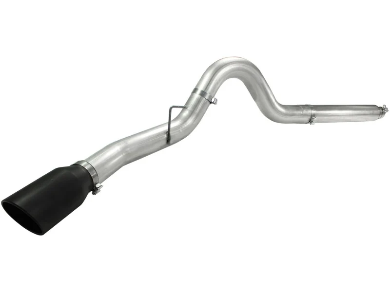 aFe Atlas 5in DPF-Back Aluminized Steel Exh Sys, Ford Diesel Trucks 08-10 V8-6.4L (td) Black tip - Image 4
