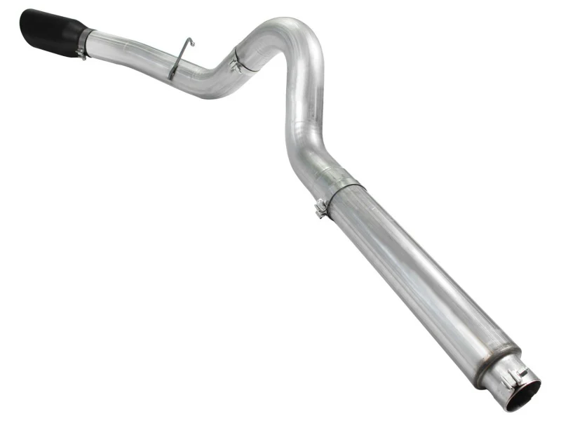 aFe Atlas 5in DPF-Back Aluminized Steel Exh Sys, Ford Diesel Trucks 08-10 V8-6.4L (td) Black tip - Image 5