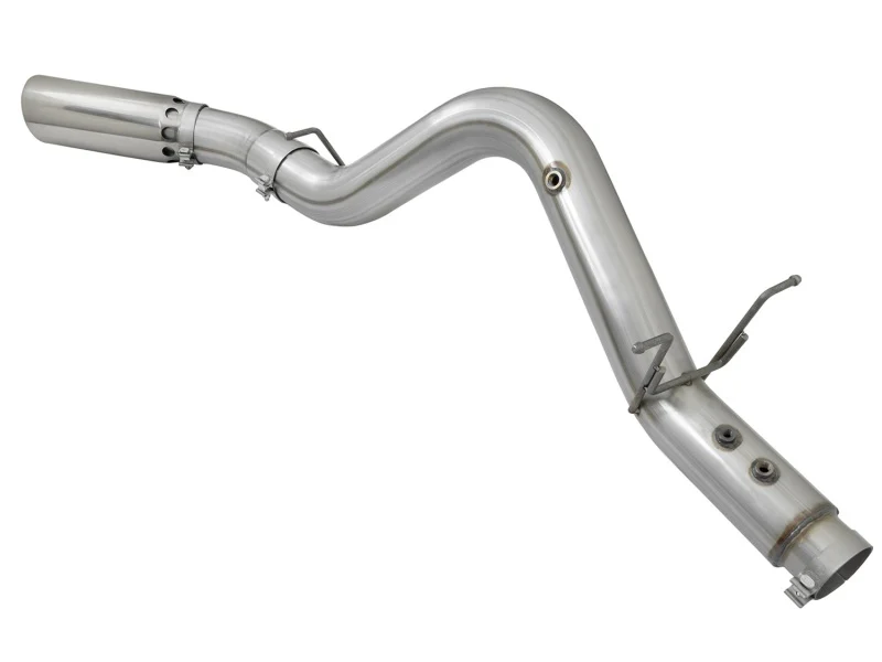 aFe ATLAS 5in DPF-Back Aluminized Steel Exhaust System w/Polished Tips 2017 GM Duramax 6.6L (td) L5P - Image 7
