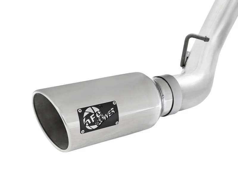 aFe Atlas Exhaust 4in Dual DPF-Back Al Steel w/ Pol Tips 16-17 GM Diesel Truck V8-6.6L (td) LML - Image 3
