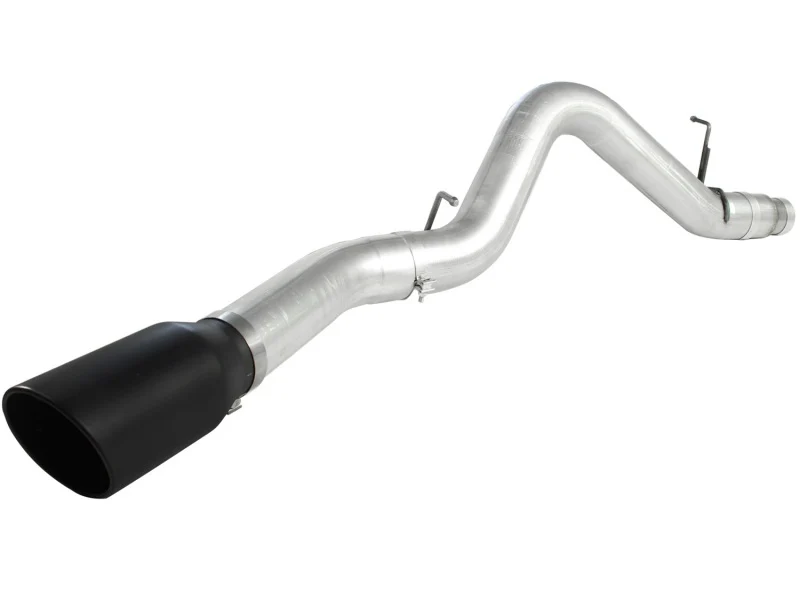 aFe Atlas Exhaust 5in DPF-Back Al Steel 11-13 GM Diesel Trucks V8-6.6L (td) LML (Blk Tip) - Image 3