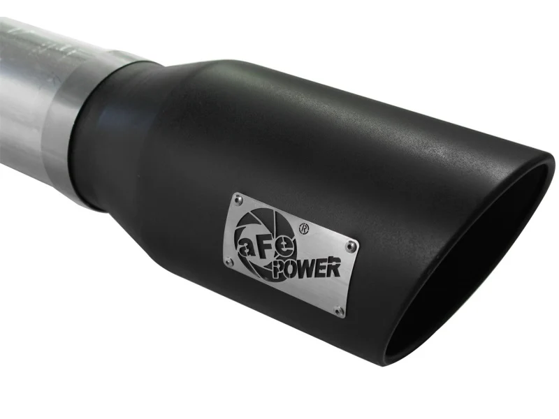 aFe Atlas Exhaust 5in DPF-Back Al Steel 11-13 GM Diesel Trucks V8-6.6L (td) LML (Blk Tip) - Image 4