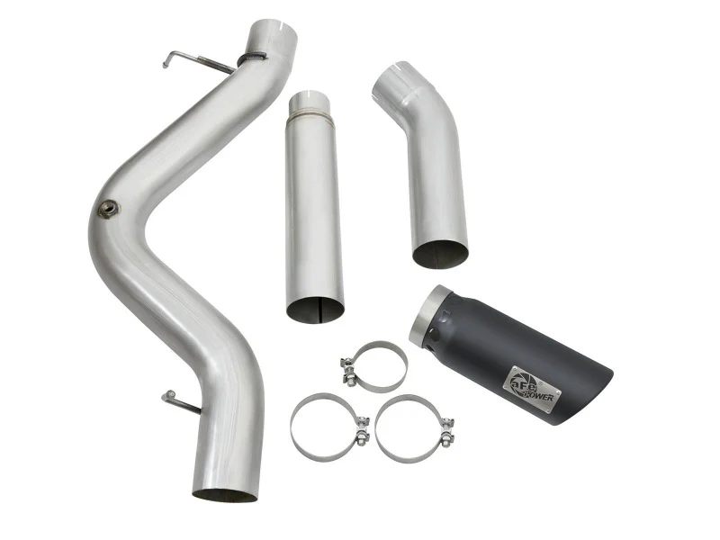 aFe Atlas Exhaust 5in DPF-Back Aluminized Steel w/ Black Tips 16-17 GM Diesel Truck V8-6.6L (td) - Image 7