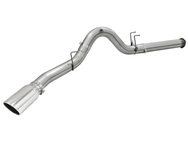 aFe Atlas Exhausts 5in DPF-Back Aluminized Steel Exhaust 2015 Ford Diesel V8 6.7L (td) Polished Tip - Image 6
