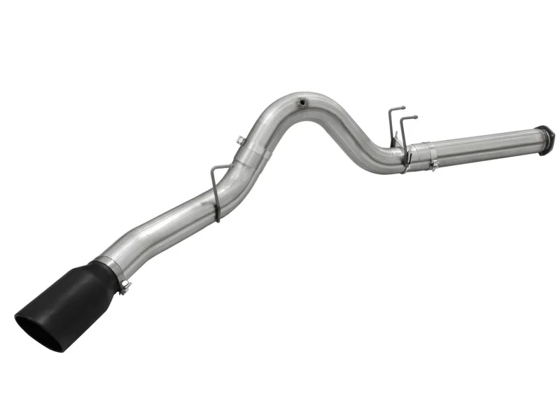 aFe Atlas Exhausts 5in DPF-Back Aluminized Steel Exhaust Sys 2015 Ford Diesel V8 6.7L (td) Black Tip - Image 6