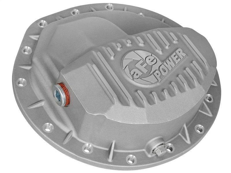 aFe Front Differential Cover (Raw; Street Series); Dodge Diesel Trucks 03-12 L6-5.9/6.7L (td) - Image 4