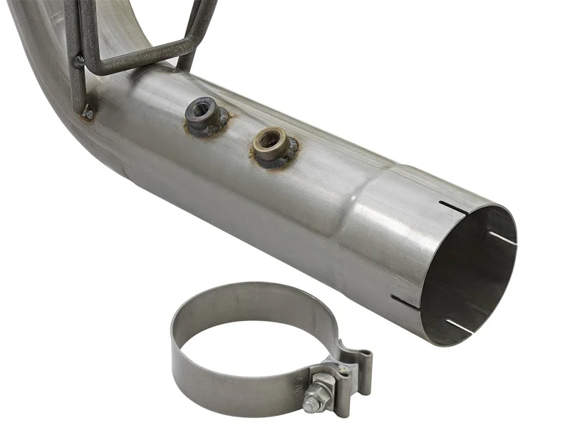 aFe LARGE BORE-HD 4in 409-SS DPF-Back Exhaust w/Dual Black Tips 2017 GM Duramax V8-6.6L (td) L5P - Image 2