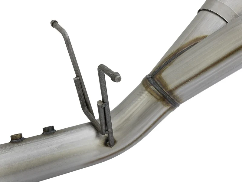 aFe Large Bore-HD 4in 409-SS DPF-Back Exhaust w/Dual Polished Tips 2017 GM Duramax V8-6.6L (td) L5P - Image 3