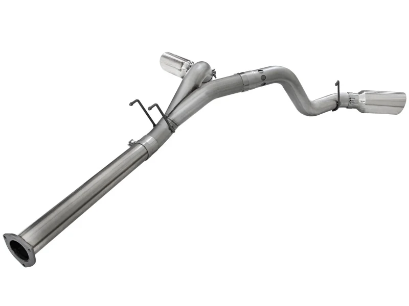 aFe LARGE BORE HD 4in 409-SS DPF-Back Exhaust w/Polished Tip 11-14 Ford Diesel Trucks V8-6.7L (td) - Image 6