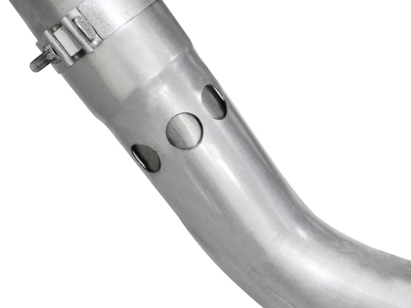 aFe Large Bore-HD 4in 409 Stainless Steel DPF-Back Exhaust w/Polished Tips 15-16 Ford Diesel Truck - Image 7