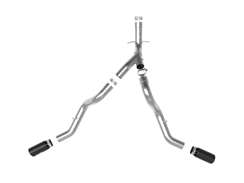 aFe Large Bore-HD 4in 409SS DPF-Back Exhaust System w/Black Tip 20 GM Diesel Trucks V8-6.6L (td) L5P - Image 5