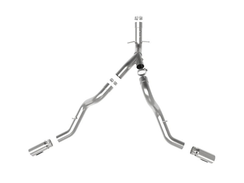 aFe Large Bore-HD 4in 409SS DPF-Back Exhaust System w/Polished Tips 20 GM Diesel Trucks V8-6.6L - Image 5