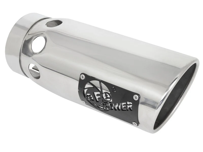 aFe Large Bore-HD 4in 409SS DPF-Back Exhaust System w/Polished Tips 20 GM Diesel Trucks V8-6.6L - Image 7