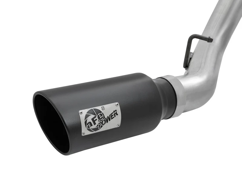 aFe LARGE Bore HD 4in Dual DPF-Back SS Exhaust w/Black Tip 16-17 GM Diesel Truck V8-6.6L (td) LML - Image 4