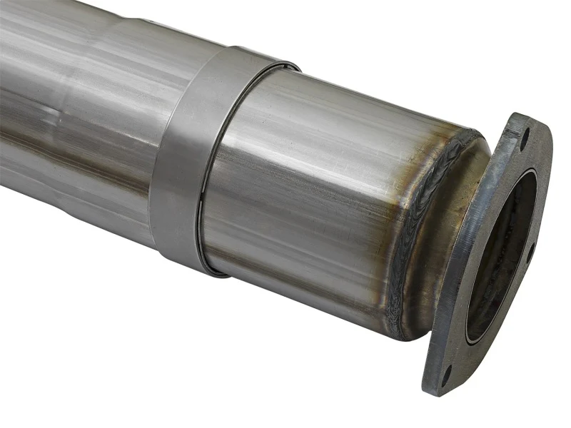 aFe LARGE BORE HD 5in 409-SS DPF-Back Exhaust w/Polished Tip 2017 Ford Diesel Trucks V8 6.7L (td) - Image 3