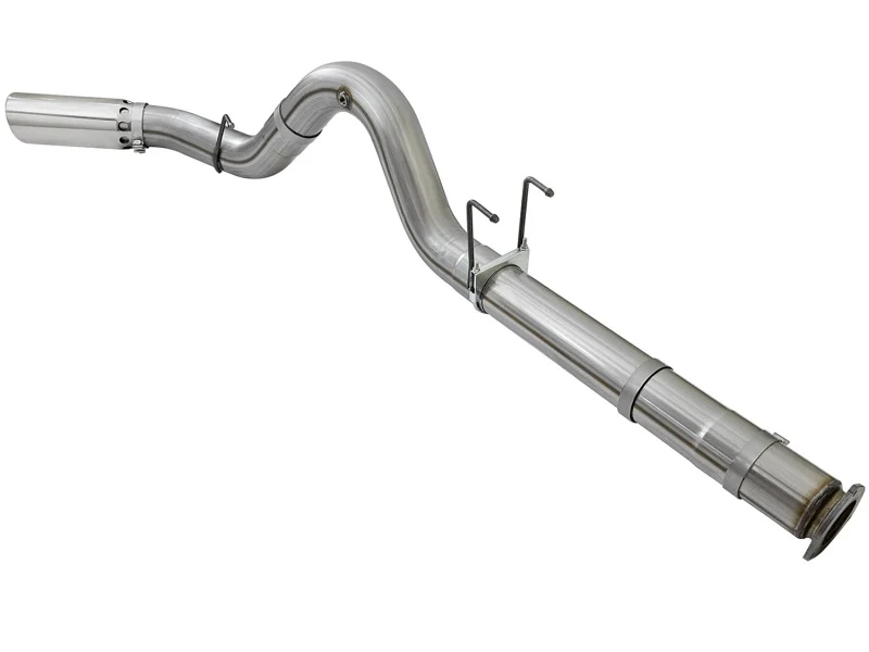 aFe LARGE BORE HD 5in 409-SS DPF-Back Exhaust w/Polished Tip 2017 Ford Diesel Trucks V8 6.7L (td) - Image 6