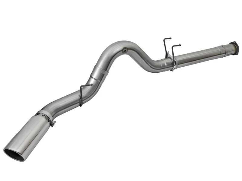 aFe LARGE BORE HD 5in 409-SS DPF-Back Exhaust w/Polished Tip 2017 Ford Diesel Trucks V8 6.7L (td) - Image 7