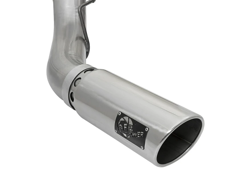 aFe LARGE BORE HD 5in 409-SS DPF-Back Exhaust w/Polished Tip 2017 Ford Diesel Trucks V8 6.7L (td) - Image 8