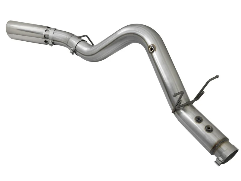 aFe LARGE BORE HD 5in 409-SS DPF-Back Exhaust w/Polished Tip 2017 GM Duramax V8-6.6L (td) L5P - Image 5