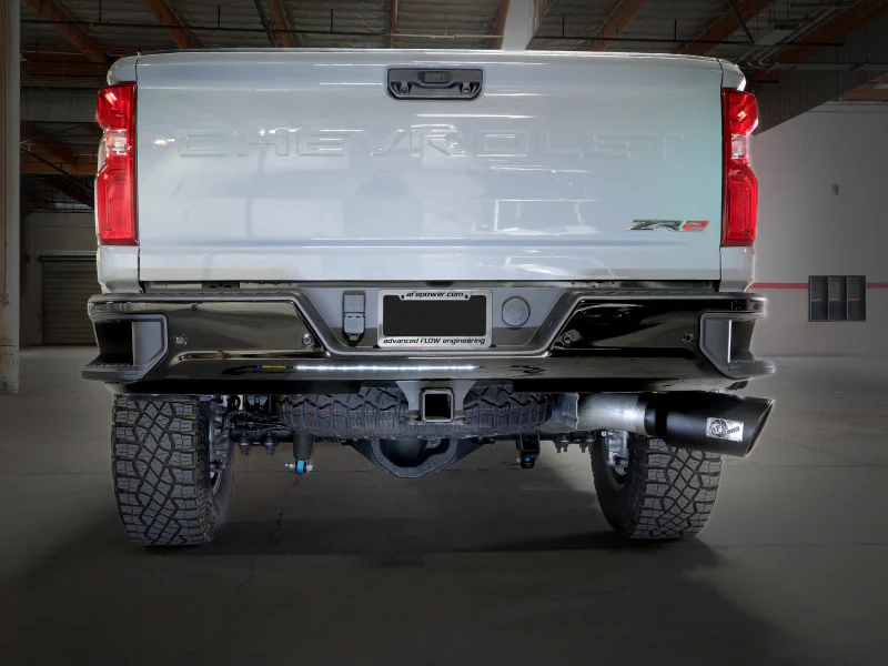aFe Large Bore-HD 5in 409SS DPF-Back Exhaust System w/Blk Tip 24-25 GM Diesel Trucks V8-6.6L(td) L5P - Image 3