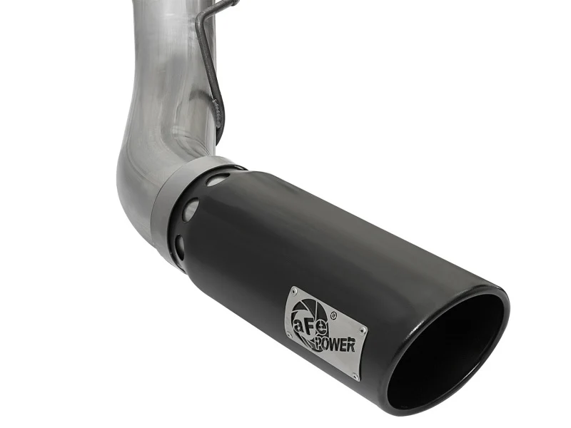 aFe Large Bore-HD 5in DPF Back 409 SS Exhaust System w/Black Tip 2017 Ford Diesel Trucks V8 6.7L(td) - Image 7