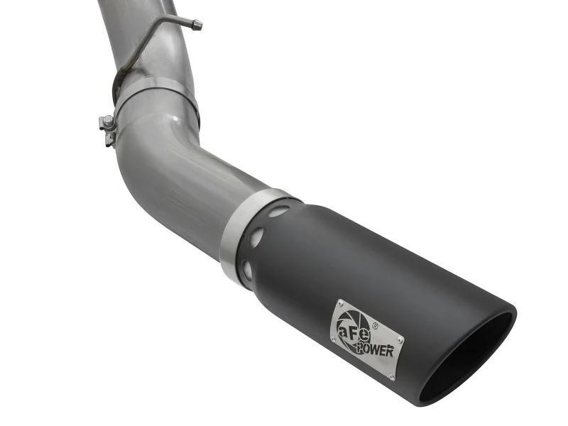 aFe LARGE Bore HD 5in Exhausts DPF-Back SS w/ Black Tips 16-17 GM Diesel Truck V8-6.6L (td) LML/L5P - Image 2