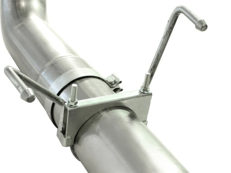 aFe MACHForce XP 5in DPF-Back 409SS Exhaust Dodge Diesel Trucks 07.5-12 L6-6.7L (td) Black Tip - Image 4