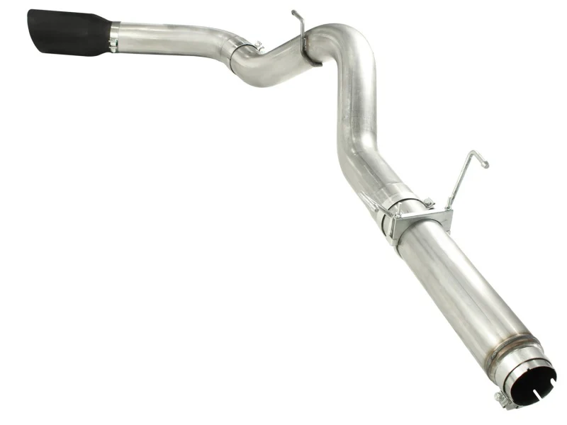 aFe MACHForce XP 5in DPF-Back 409SS Exhaust Dodge Diesel Trucks 07.5-12 L6-6.7L (td) Black Tip - Image 5