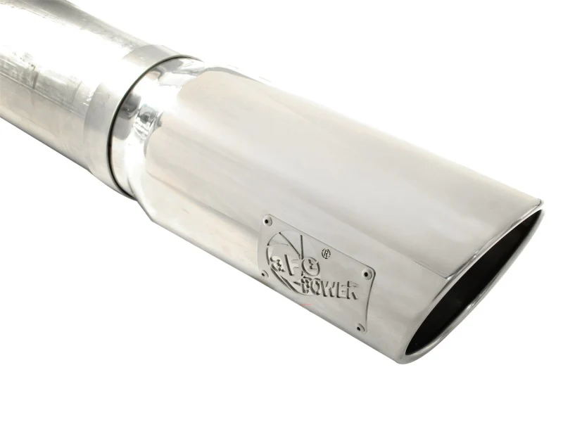 aFe MACHForce XP 5in DPF-Back 409SS Exhaust Dodge Diesel Trucks 07.5-12 L6-6.7L (td) Polished Tip - Image 4