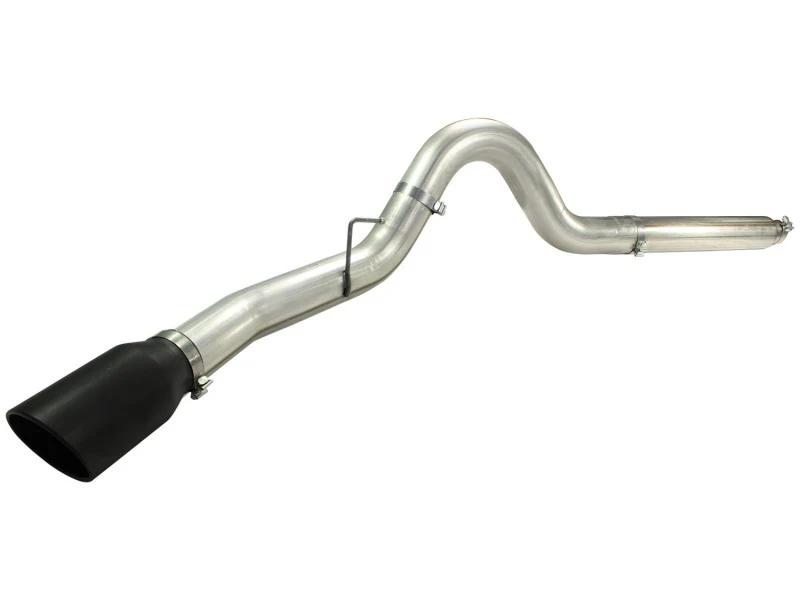 aFe MACHForce XP 5in DPF-Back Stainless Steel Exh Sys, Black tip, Ford Diesel Trucks 08-10 V8-6.4L - Image 5