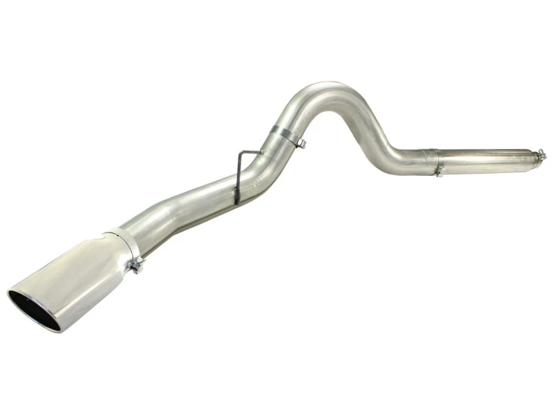 aFe MACHForce XP 5in DPF-Back Stainless Steel Exh Sys, polished tip,Ford Diesel Trucks 08-10 V8-6.4L - Image 4