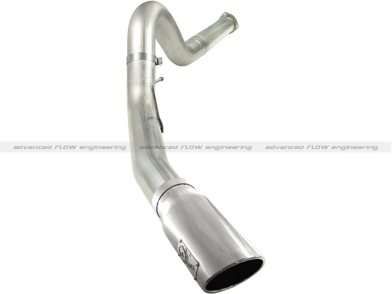 aFe MACHForce XP 5in DPF-Back Stainless Steel Exh Sys, polished tip,Ford Diesel Trucks 11-14 V8-6.7L - Image 2