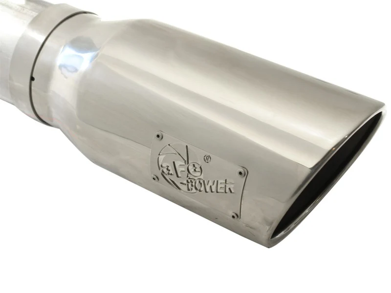 aFe MACHForce XP 5in DPF-Back Stainless Steel Exh Sys, polished tip,Ford Diesel Trucks 11-14 V8-6.7L - Image 7