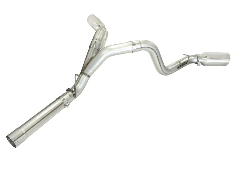 aFe MachForce XP Exhaust 4inch DP-Back All SS 2011-14 GM Diesel Trucks V8-6.6L LML Polished - Image 4