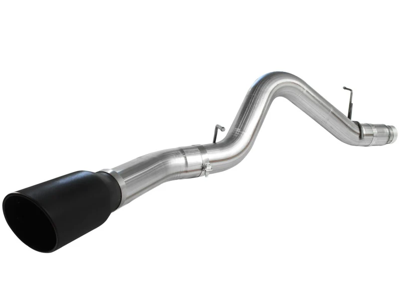 aFe MACHForce XP Exhaust 5in DPF-Back SS 11-13 GM Diesel Trucks V8-6.6L (td) (LML) (Blk Tip) - Image 2