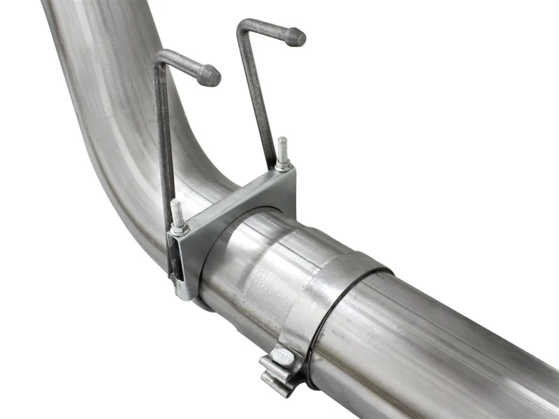 aFe MACHForce XP Exhaust 5in DPF-Back Stainless Steel Exht 2015 Ford Turbo Diesel V8 6.7L Black Tip - Image 3